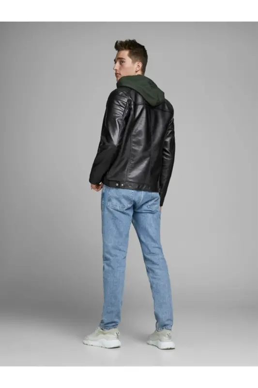 Men's Black Jjerocky Noos Jacket-Black/Pu - JACK & JONES