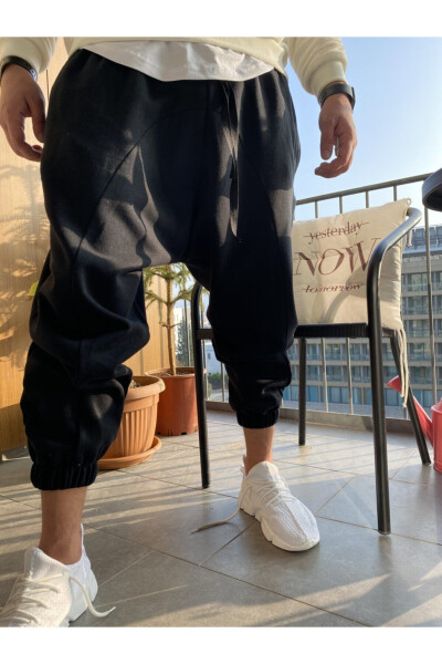 Men's Black Jogger Pants - 2