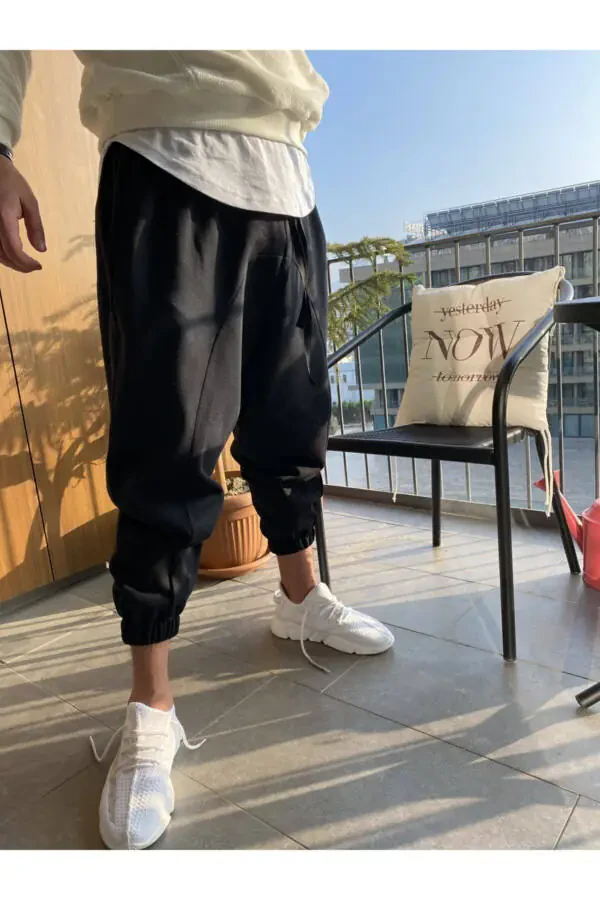 Men's Black Jogger Pants - 3