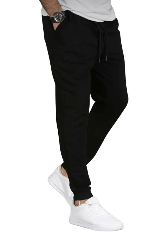 Men's Black Jogger Pants - 5