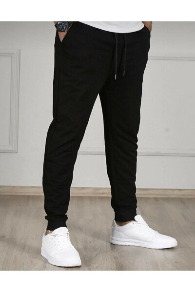 Men's Black Jogger Pants - 4