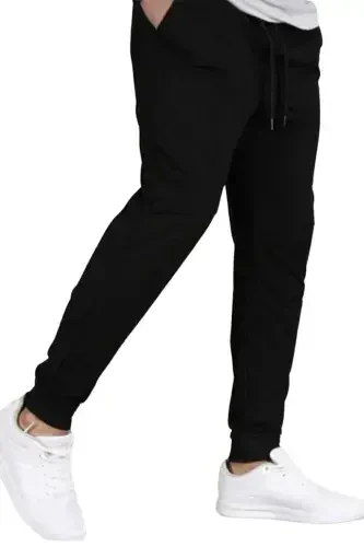 Men's Black Jogger Pants - 3