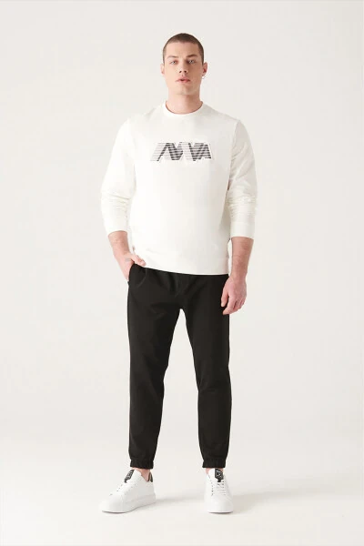 Men's Black Jogger Sweatpants - Avva (1)