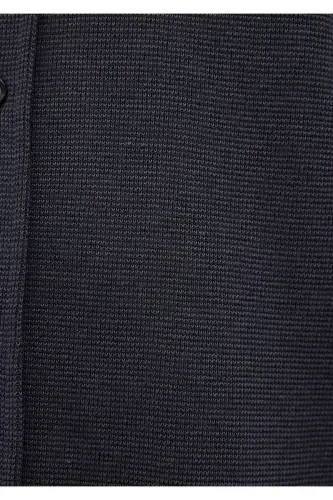 Men's Black Long Sleeve Shirt Black Shirt 0211244-9 - 6