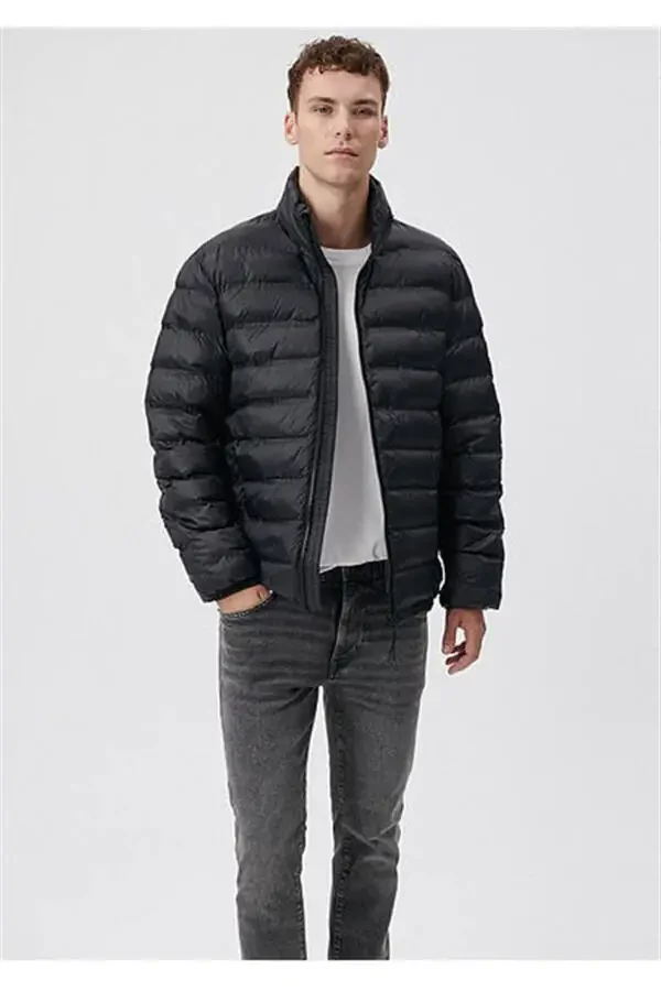 Men's Black M0110190-71379 Puffer Jacket - 1