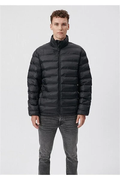 Men's Black M0110190-71379 Puffer Jacket - 3