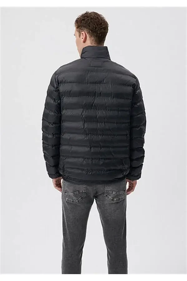 Men's Black M0110190-71379 Puffer Jacket - 4