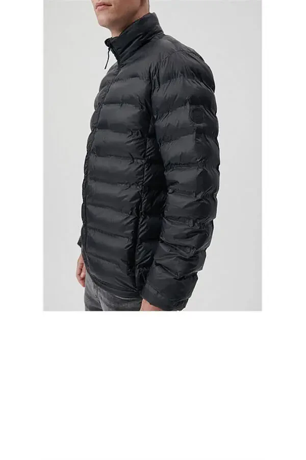 Men's Black M0110190-71379 Puffer Jacket - 5