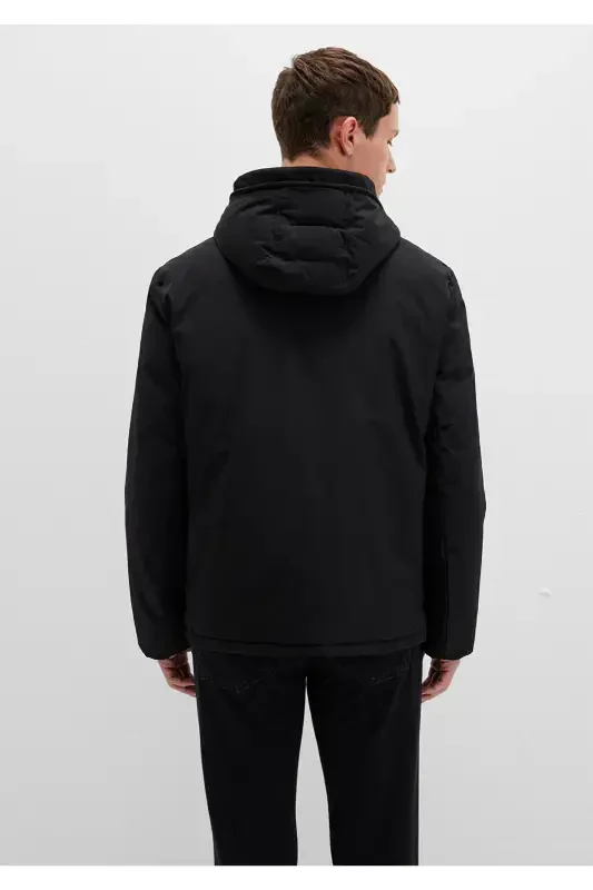 Men's Black M0110352-900 Puffer Jacket - 5