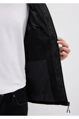 Men's Black M0110352-900 Puffer Jacket - 7