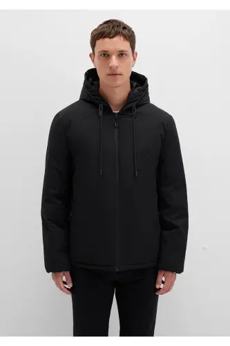 Men's Black M0110352-900 Puffer Jacket - 4