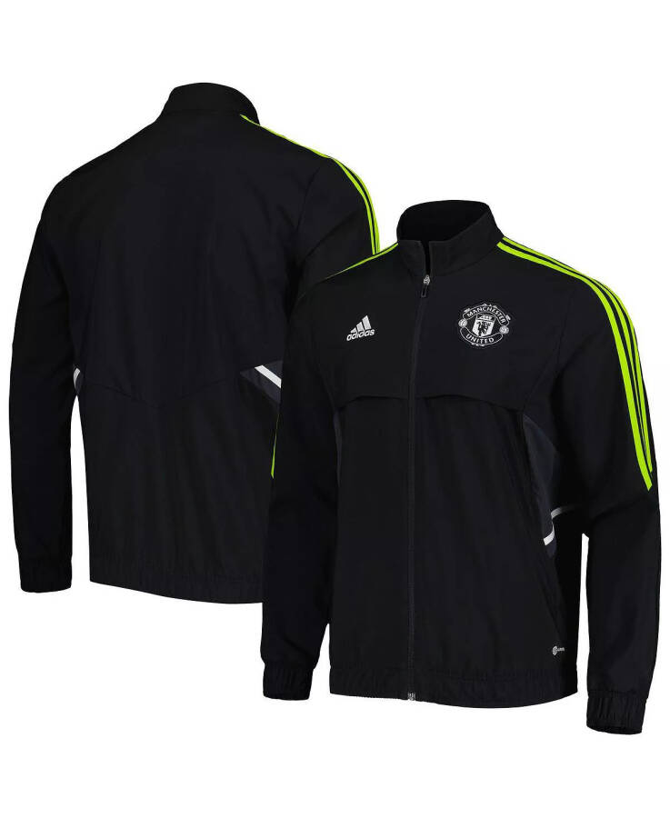 Men's Black Manchester United Presentation AEROREADY Full-Zip Jacket Black - 2