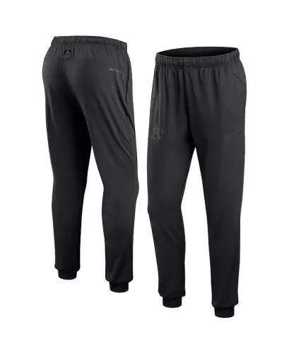 Men's Black Oakland Athletics Authentic Collection Travel Performance Pants-Black - 1