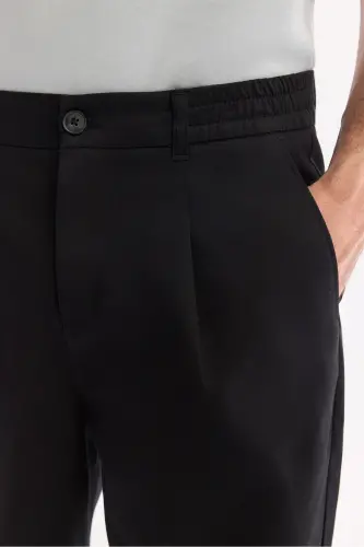 Men's Black Pagos Relaxed Fit Classic Waist Trousers A41Y3037 - 6
