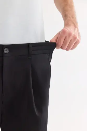 Men's Black Pagos Relaxed Fit Classic Waist Trousers A41Y3037 - 7