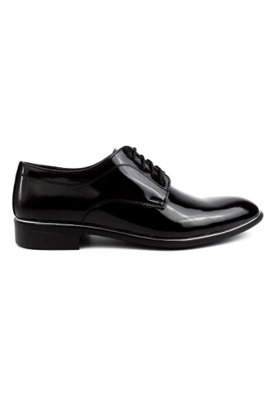 Men's Black Patent Leather Classic Wedding Shoes Rgn-570 - 4