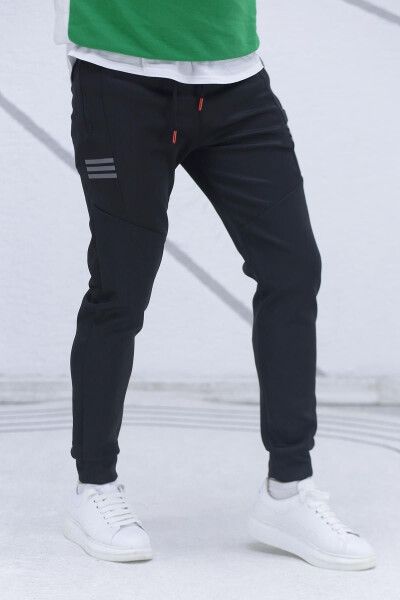 Men's Black Scuba Sweatpants - 1