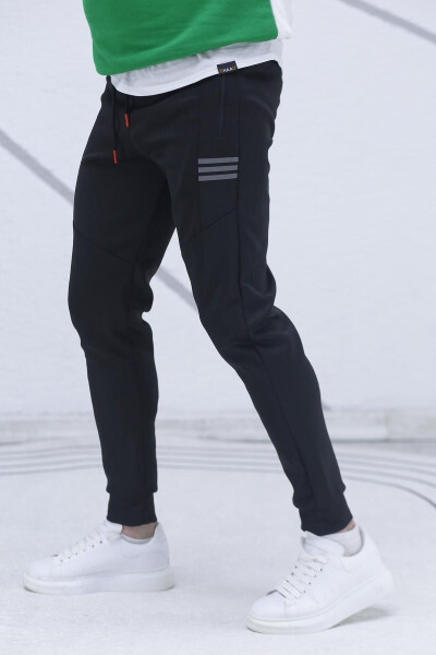 Men's Black Scuba Sweatpants - 3