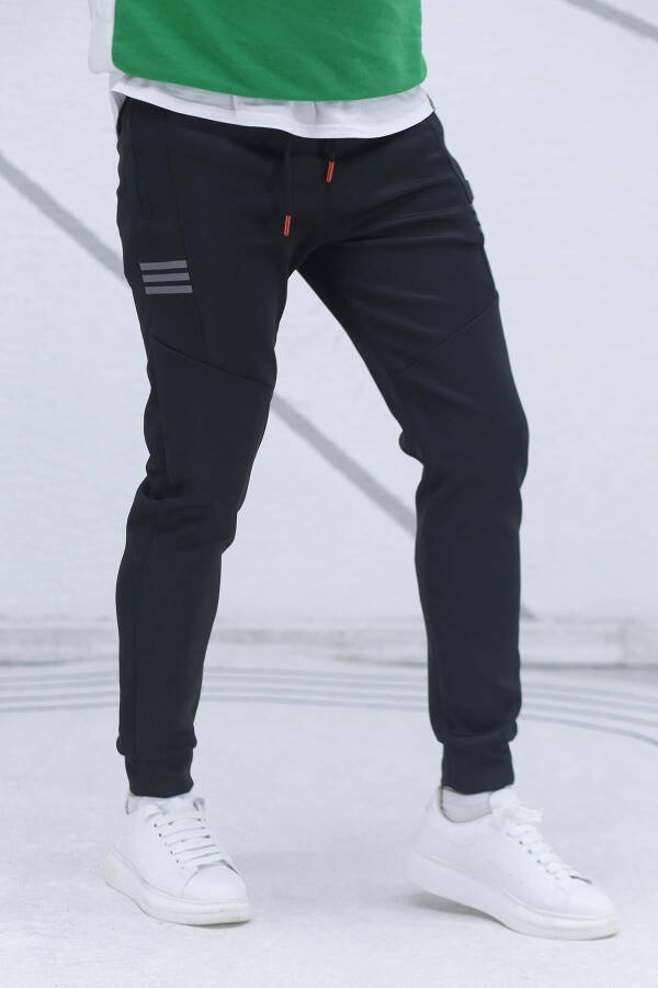 Men's Black Scuba Sweatpants - 4