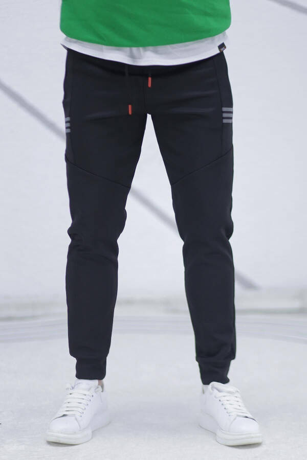 Men's Black Scuba Sweatpants - 6