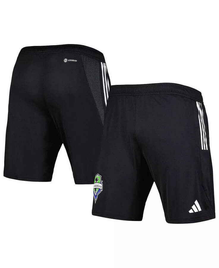 Men's Black Seattle Sounders FC 2023 On-Field AEROREADY Training Shorts Black - 6