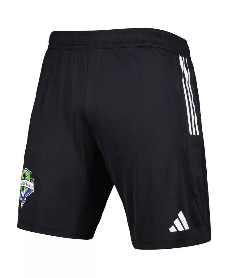 Men's Black Seattle Sounders FC 2023 On-Field AEROREADY Training Shorts Black - 7