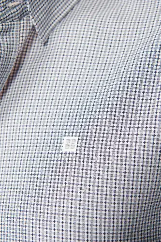 Men's Black Shirt Button Down Collar Cotton Easy Iron Armored Slim Fit A32y2089 - 5