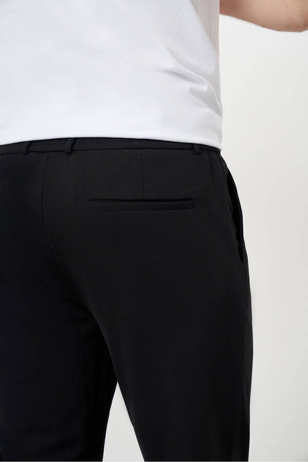 Men's Black Slim Fit Jogger Pants - 17