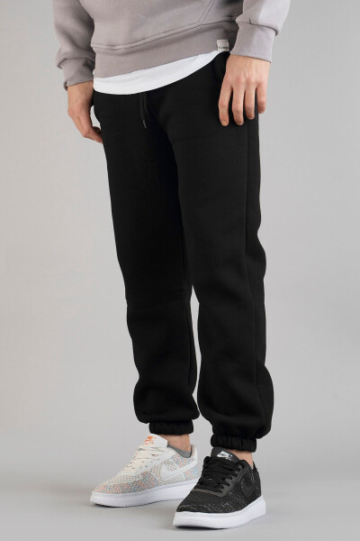 Men's Black Sweatpants - 1