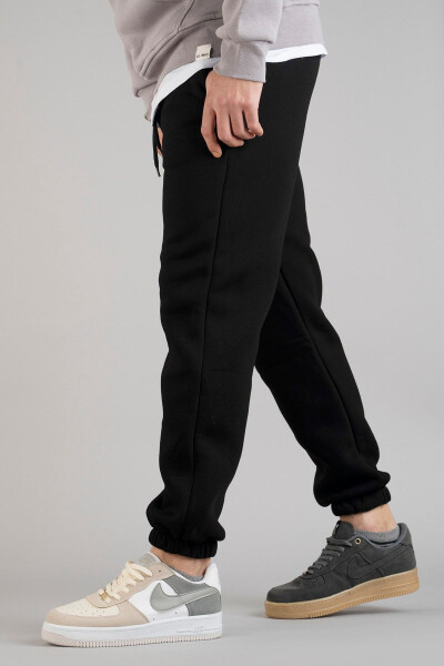 Men's Black Sweatpants - 4