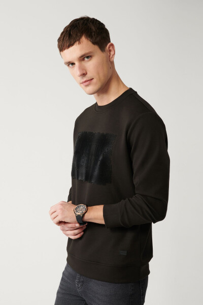 Men's Black Sweatshirt - 8