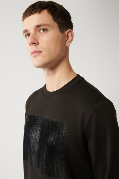 Men's Black Sweatshirt - 9