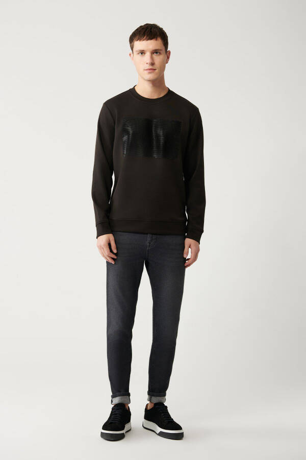 Men's Black Sweatshirt - 7