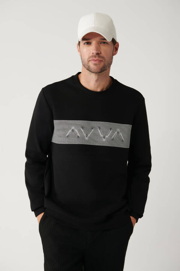 Men's Black Sweatshirt - 6