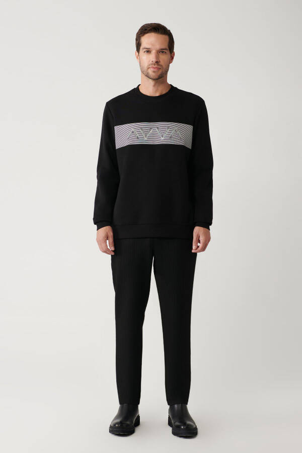 Men's Black Sweatshirt - 5