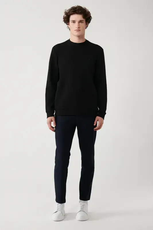 Men's Black Sweatshirt - 5