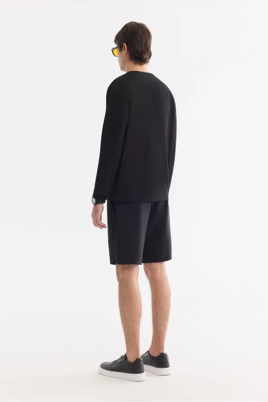 Men's Black Sweatshirt - 4