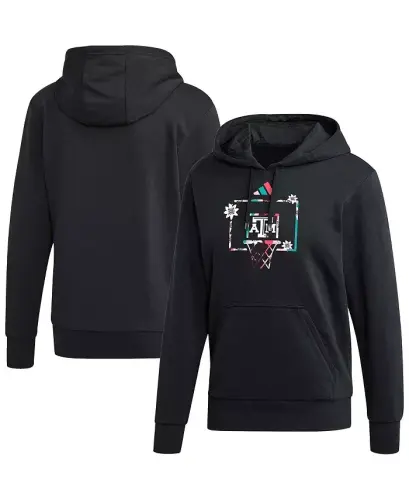 Men's Black Texas A&M Aggies Honoring Black Excellence Pullover Hoodie-Black - ADIDAS (1)