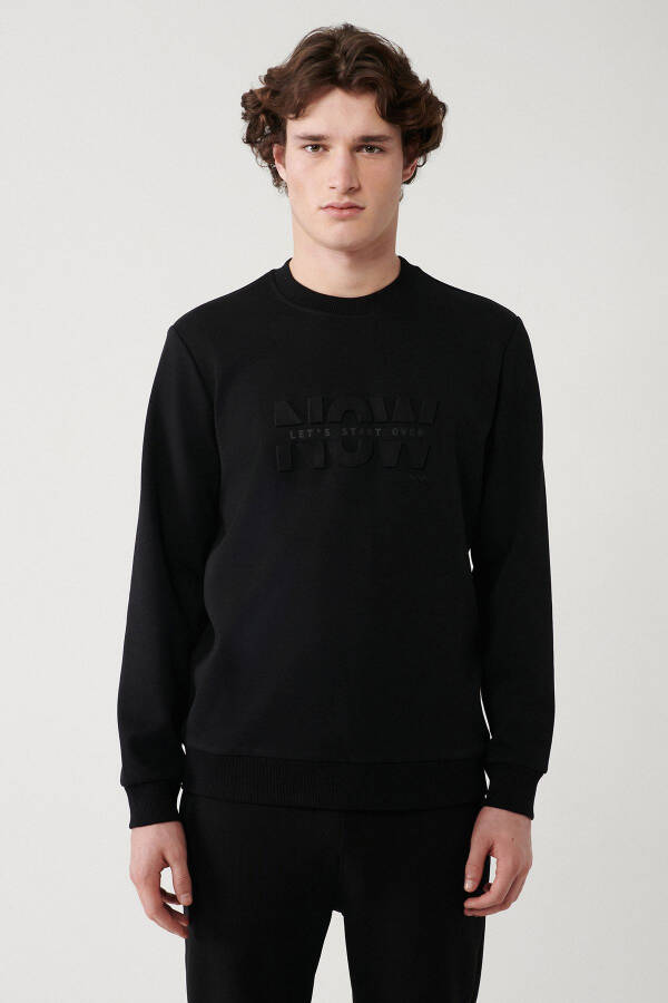 Men's Black Unisex Sweatshirt - 11