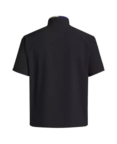 Men's Black Washington Huskies 2024 Coaches Sideline Half-Zip Short Sleeve Jacket-Black - 3