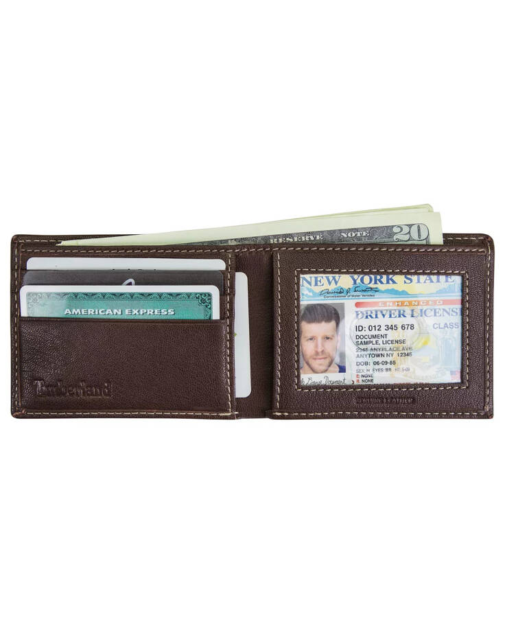 Men's Blix Men's Passcase Leather Wallet Brown - 3