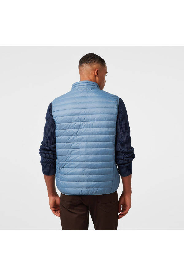 Men's Blue Goose Down Vest - 9