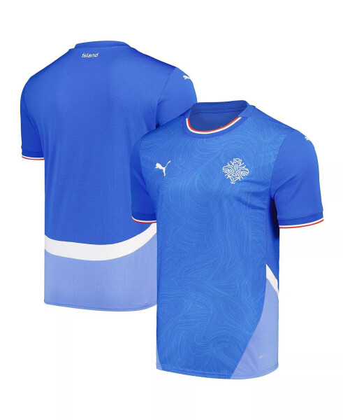 Men's Blue Iceland National Team 2024 Home Replica Jersey Blue - 1