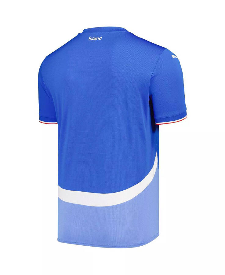 Men's Blue Iceland National Team 2024 Home Replica Jersey Blue - 2