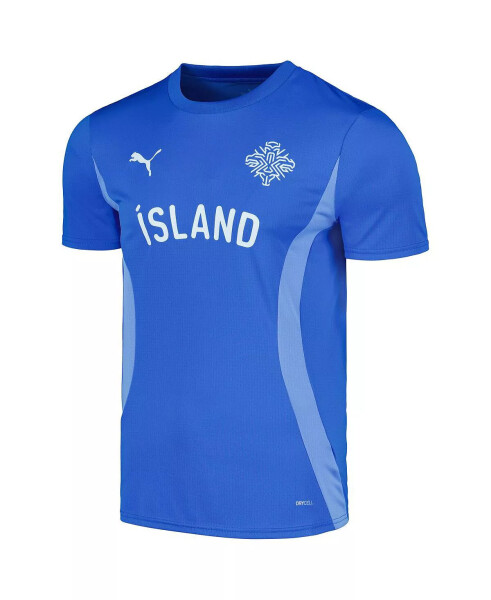 Men's Blue Iceland National Team 2024 Pre-Match Jersey Blue - 2