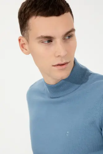 Men's Blue Sweater-VR036 - PIERRE CARDIN (1)