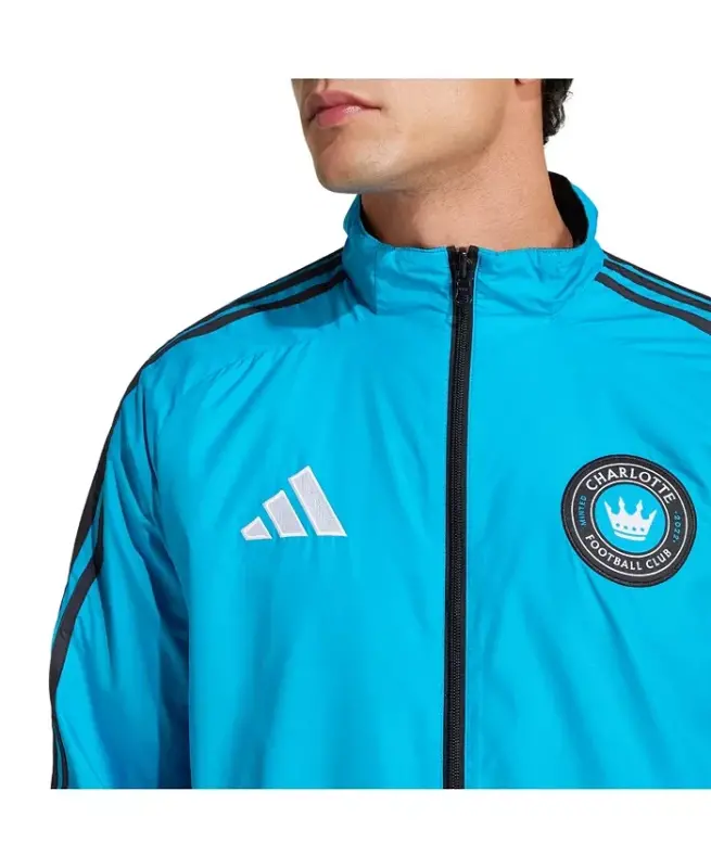 Men's Blue/Black Charlotte FC 2025 Anthem Reversible Full-Zip Jacket-Blue, Black - 4
