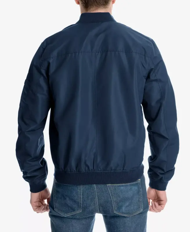 Men's Bomber Jacket, Created for Modazone-Midnight - 3