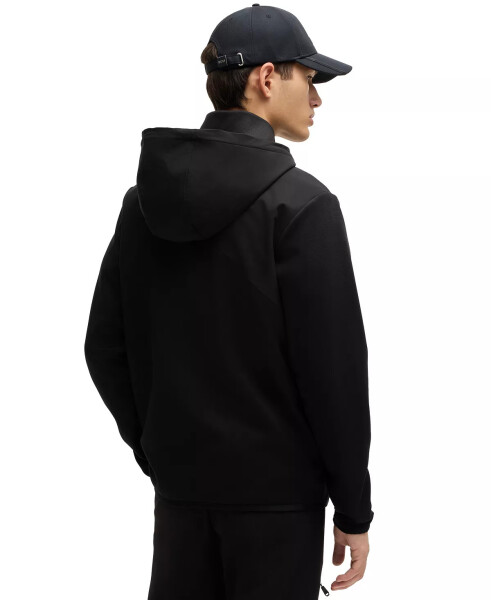 Men's Bonded-Fleece Zip-Up Hoodie Black - 4