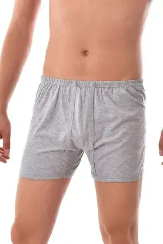 Men's Boxers Briefs 6-Pack Grey 100% Cotton Jersey - 4